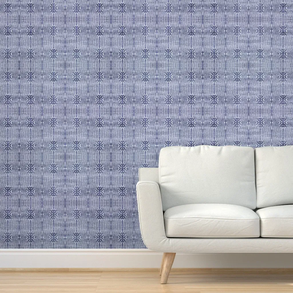 Peel and Stick Denim Loop Removable Wallpaper - Blue product