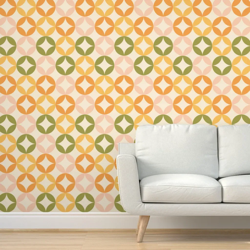 Peel and Stick Diamond Flower Wallpaper - Pink product