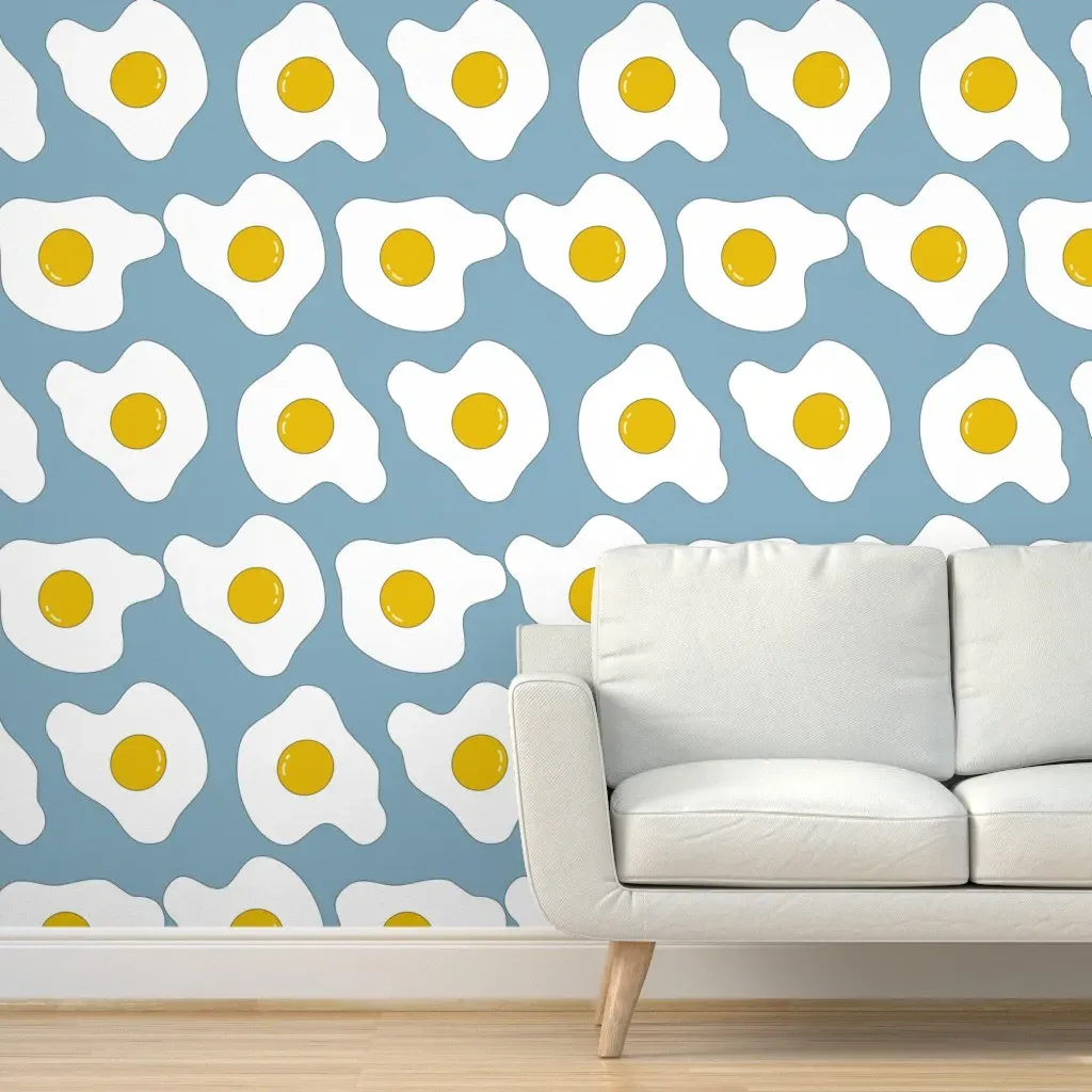 Peel and Stick Eggs Wallpaper Removable - White product