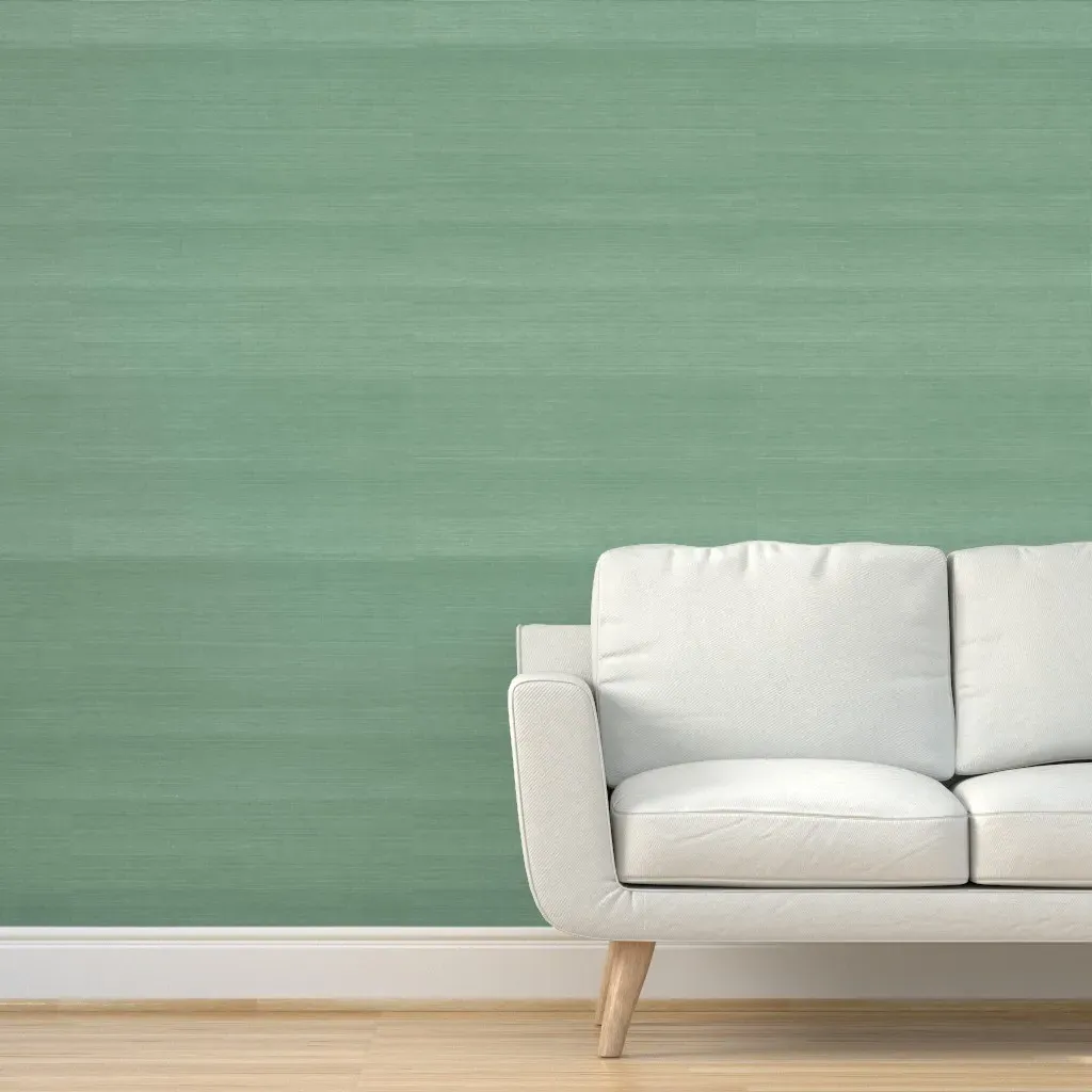 Peel and Stick Faux Grasscloth Wallpaper - Sage Green product