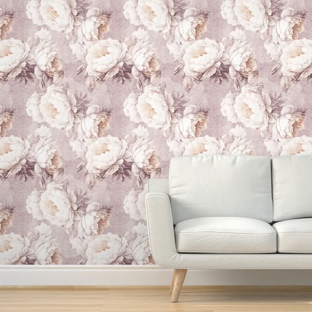 Peel and Stick Floral Wallpaper - Off-White product