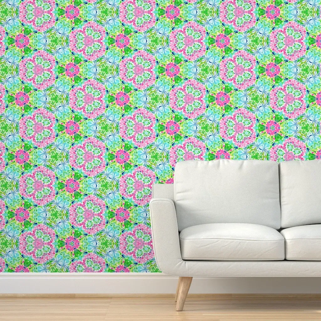 Peel and Stick Floral Wallpaper - Pink product