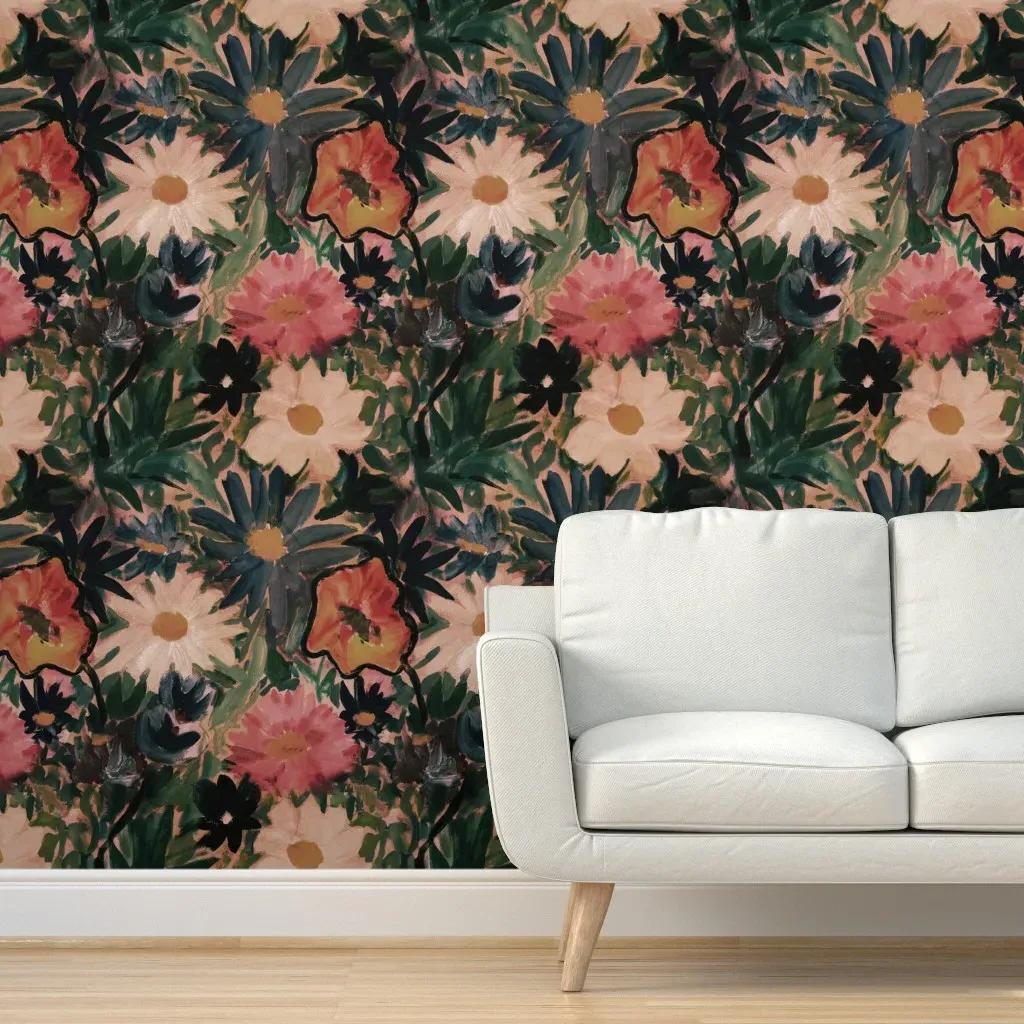 Peel and Stick Floral Wallpaper - Pink product