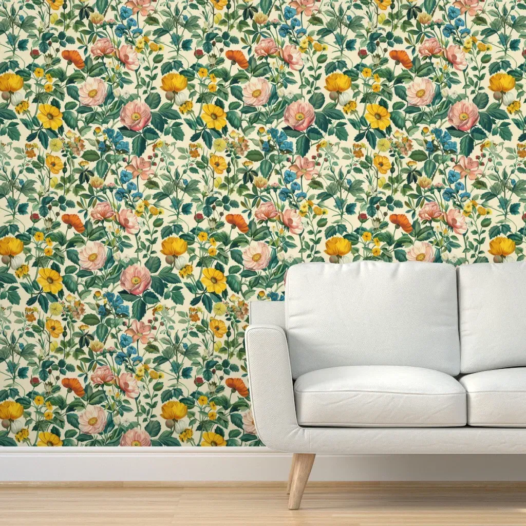 Peel and Stick Floral Wallpaper Removable - Pink product