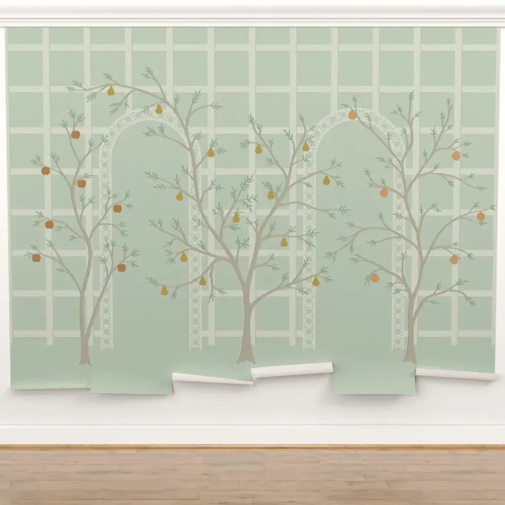 Peel and Stick Fruit Trees Wall Mural product
