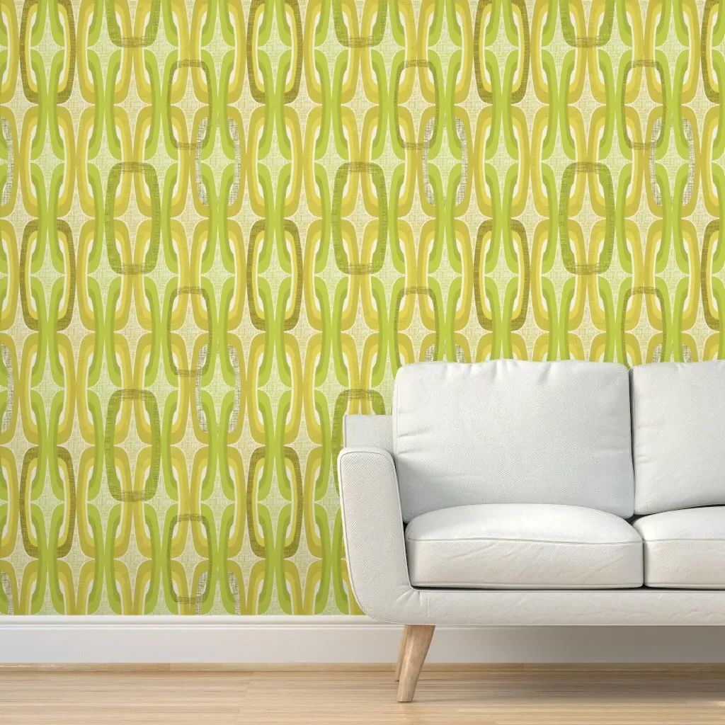 Peel and Stick Geometric Abstract Wallpaper - Green product
