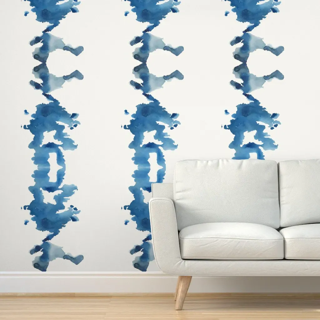 Peel and Stick Left Panel Wallpaper - Indigo product