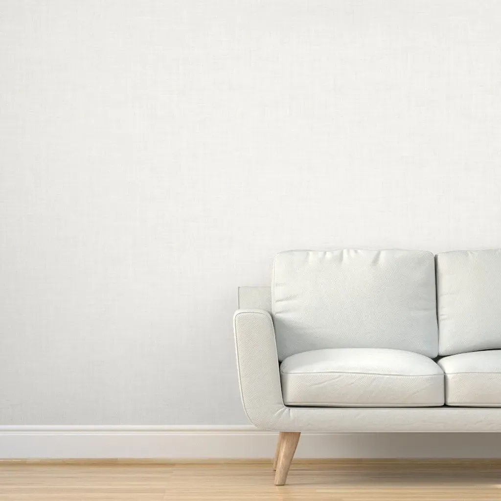 Peel and Stick Linen Look Wallpaper with Weave - Off-White product