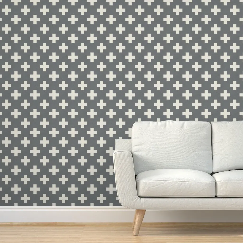 Peel and Stick Linen Removable Wallpaper - White product