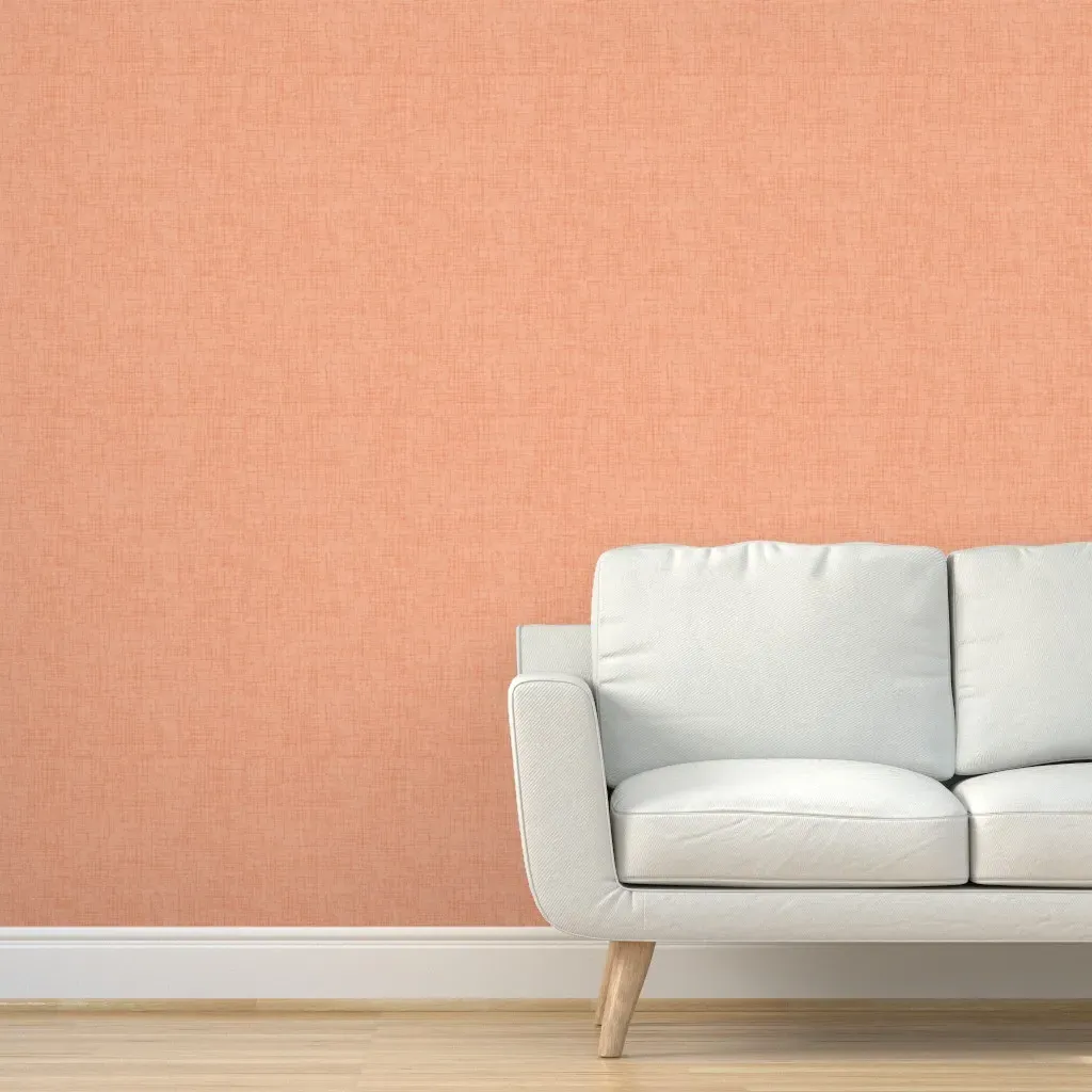 Peel and Stick Linen Texture Wallpaper - Coral product