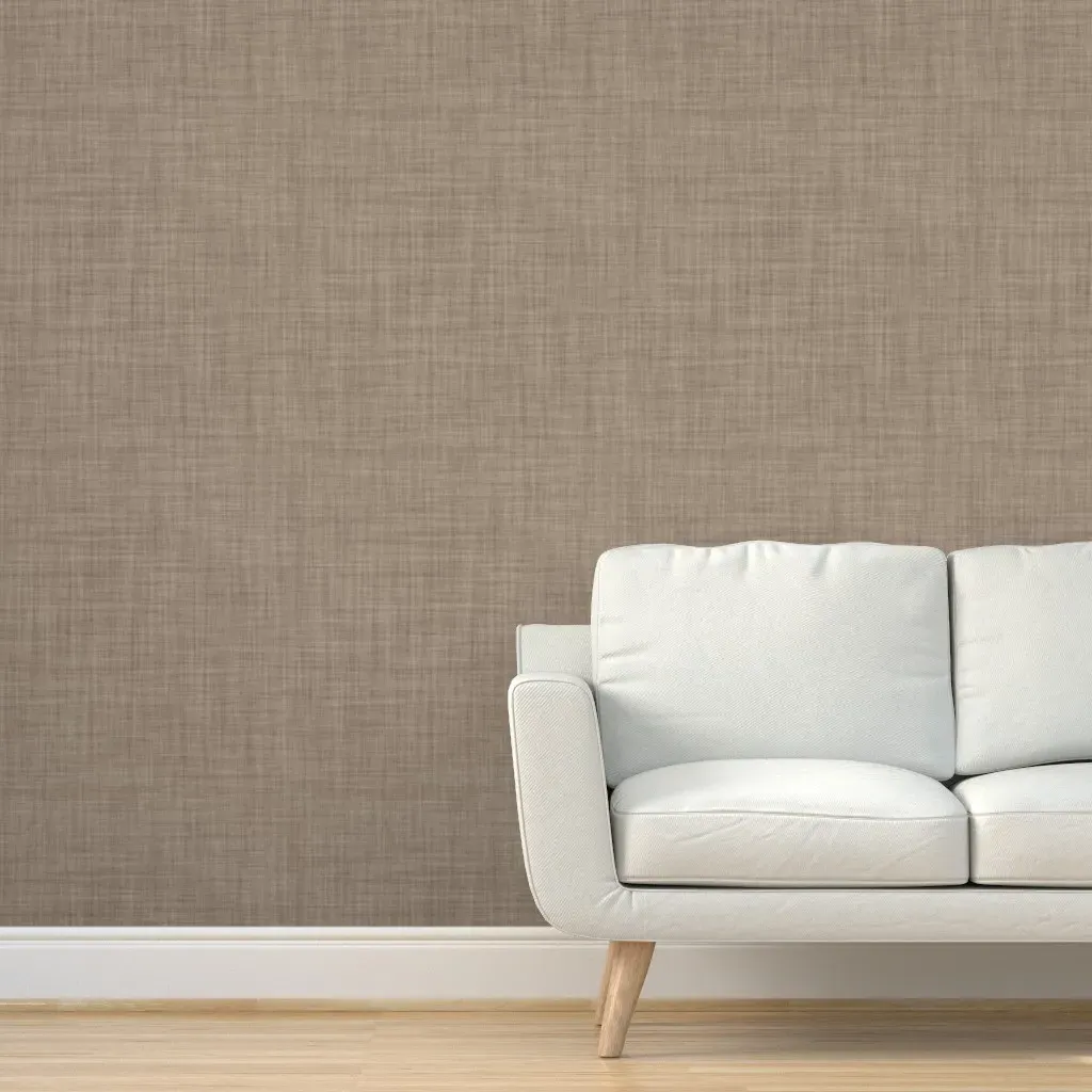 Peel and Stick Linen Textured Wallpaper - Beige product