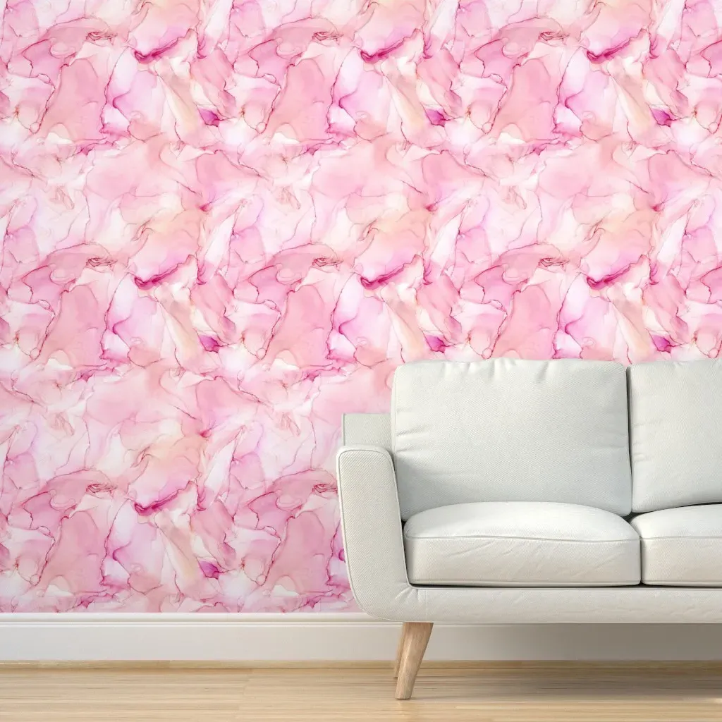 Peel and Stick Marble Wallpaper - Pink product