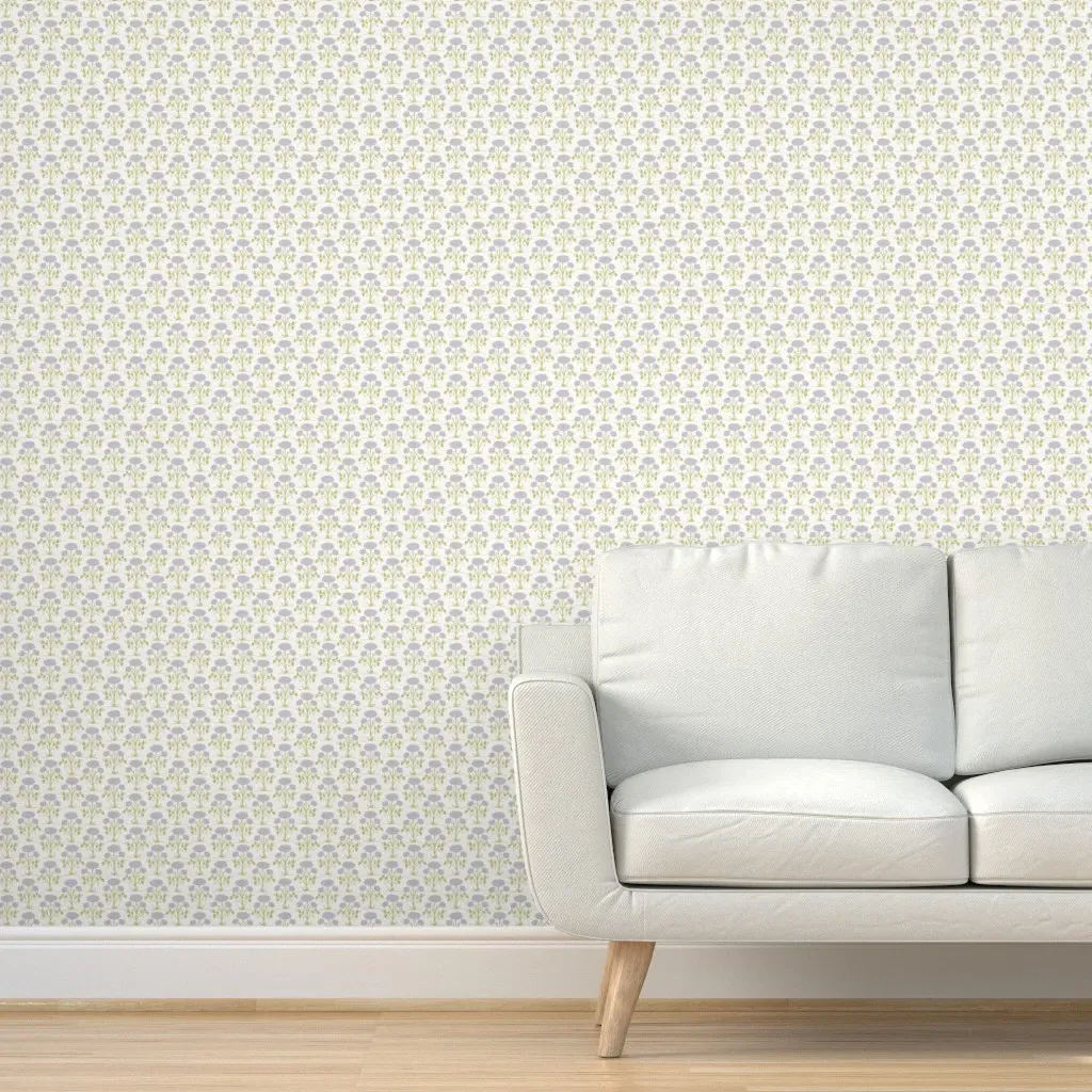 Peel and Stick Mums Mixed Wallpaper - Lilac Lavender product
