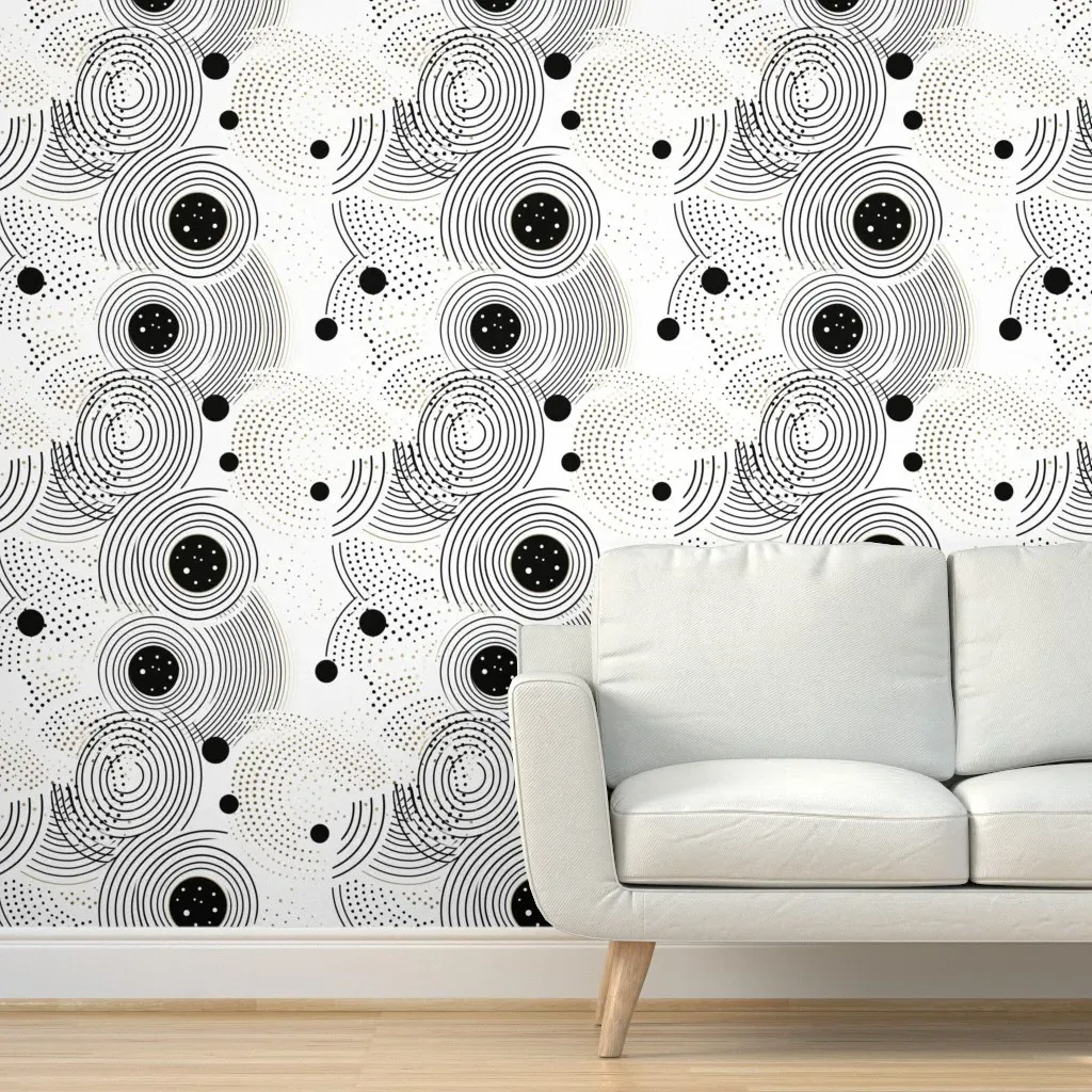 Peel and Stick Optical Illusion Wallpaper - Black product