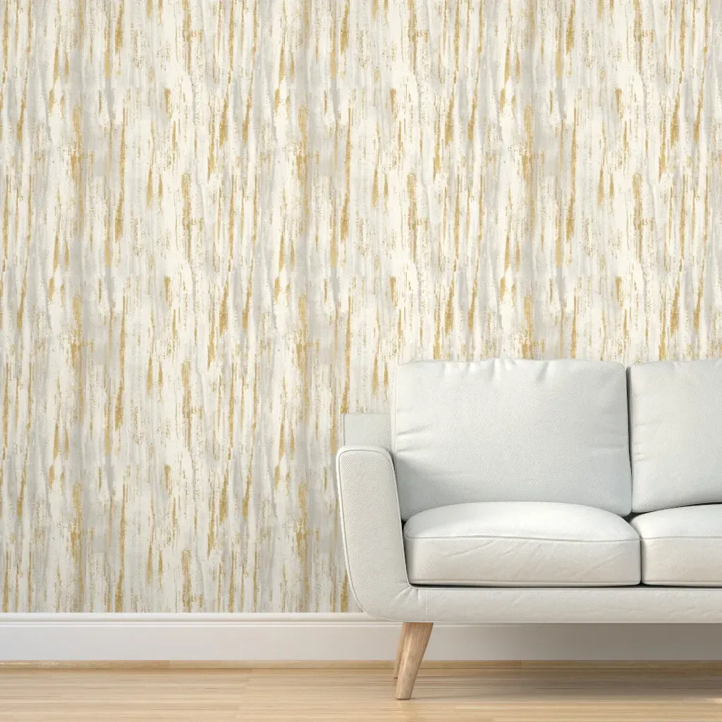 Peel and Stick Painted Texture Birch Wallpaper - Beige product