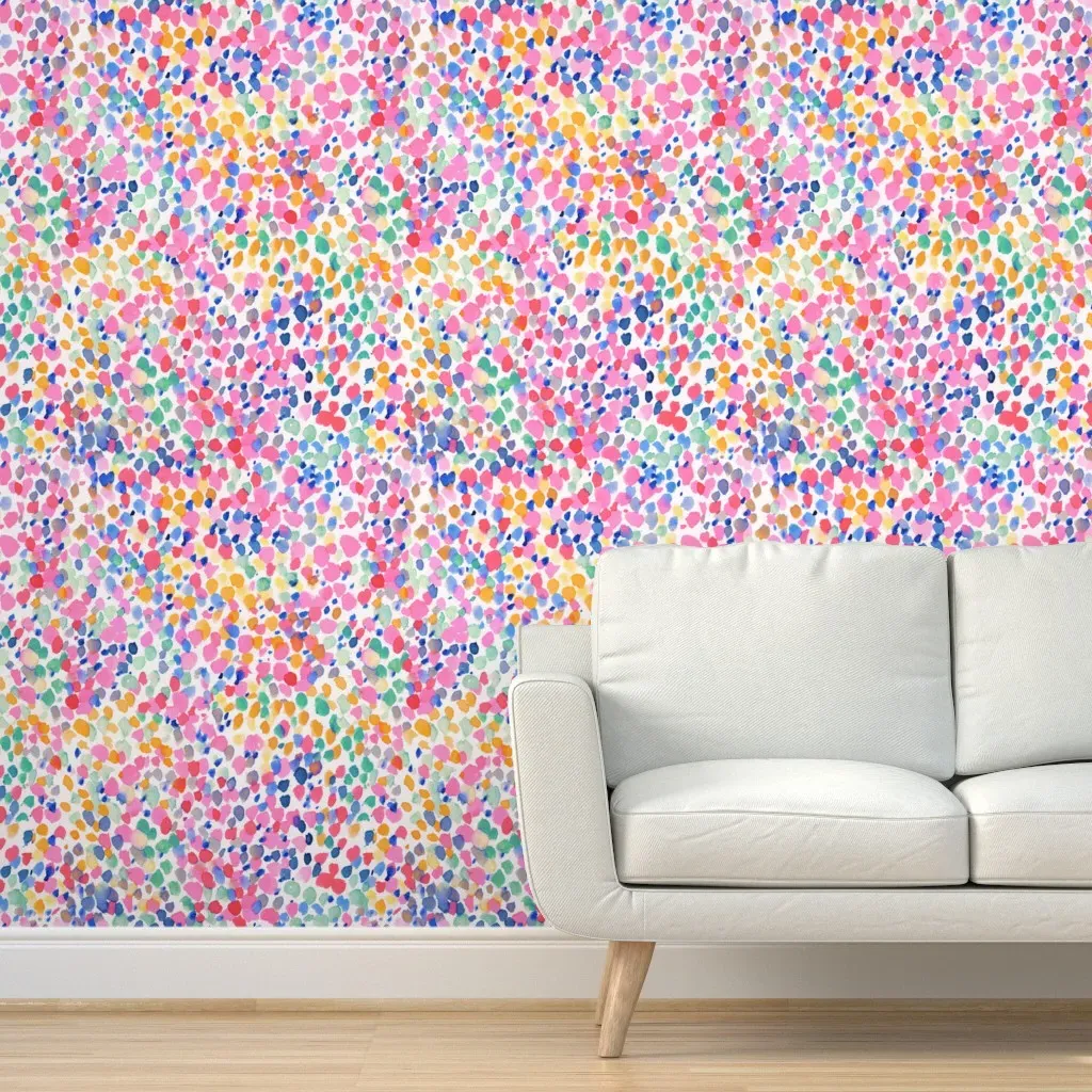 Peel and Stick Pastel Large Scale Wallpaper - Pink product