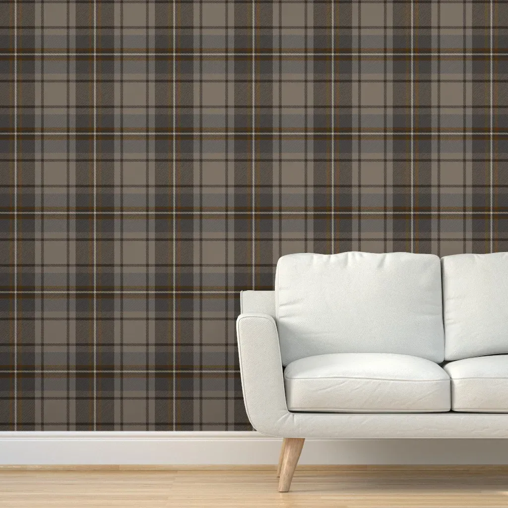 Peel and Stick Plaid Wallpaper Removable - Grey product