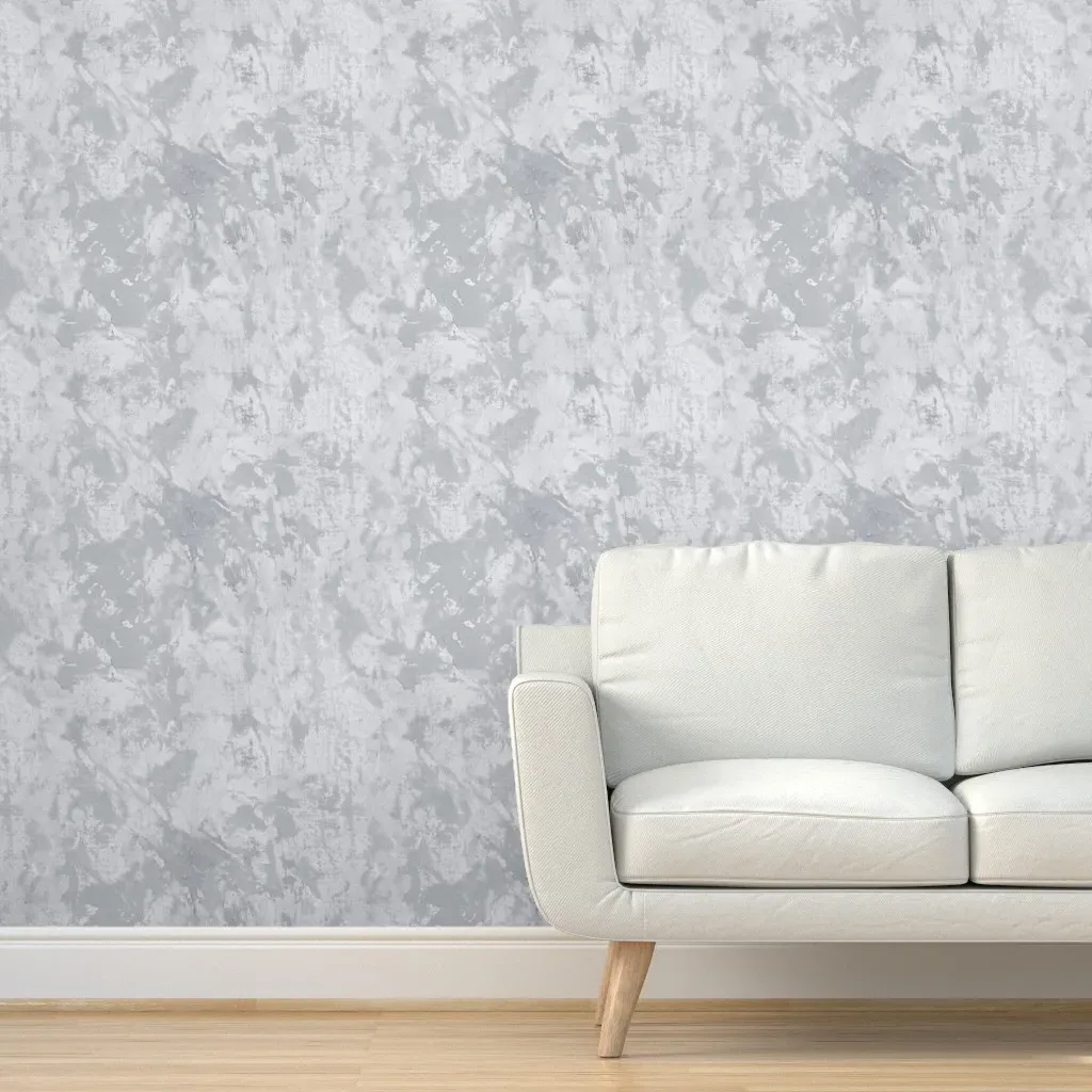 Peel and Stick Plaster on Canvas Texture Wallpaper - Light Gray product