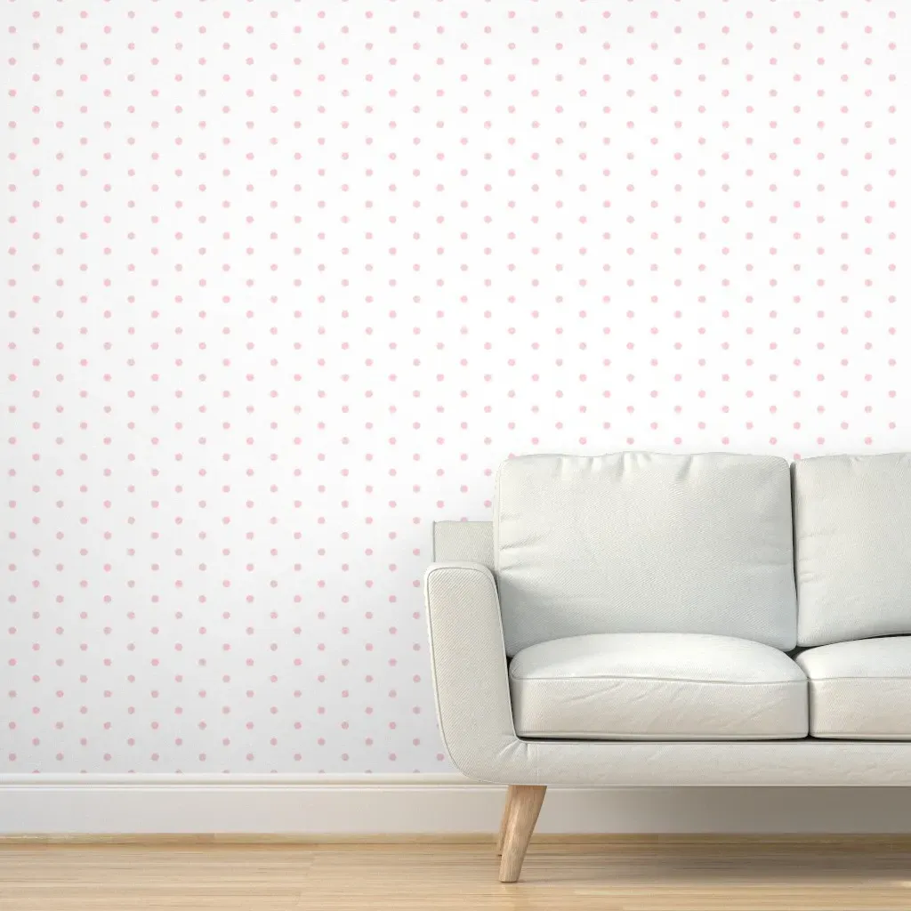 Peel and Stick Polka Dot Wallpaper - Powder Pink product