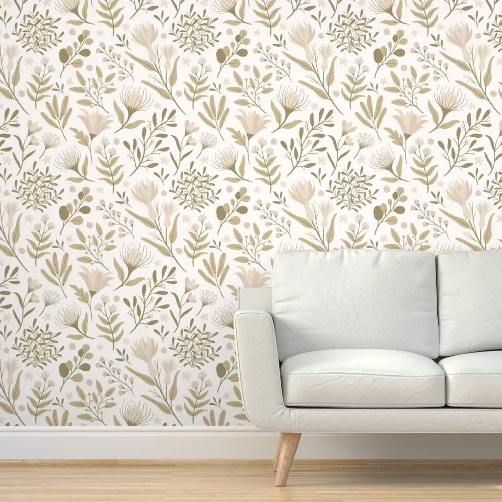 Peel and Stick Removable Wallpaper - Beige, White product