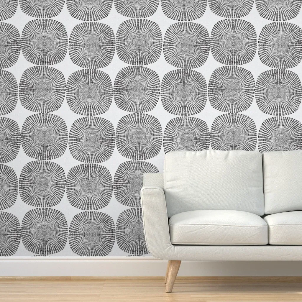 Peel and Stick Removable Wallpaper - Black, Gray, White product