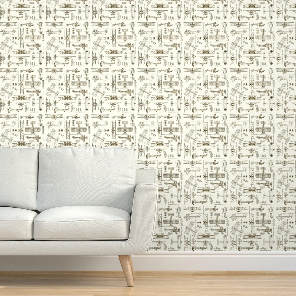 Peel and Stick Removable Wallpaper - Brown, Cream product