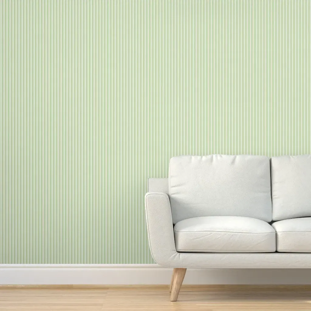 Peel and Stick Removable Wallpaper - Cream Ticking product