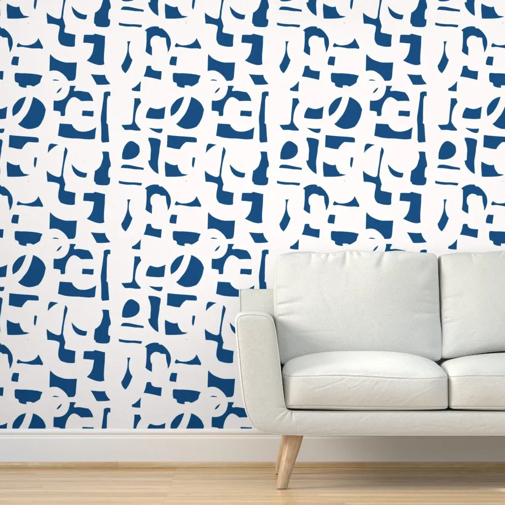 Peel and Stick Removable Wallpaper - Dark Blue product