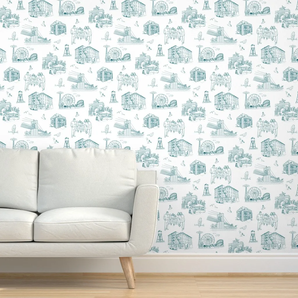 Peel and Stick Removable Wallpaper - Dark Teal product