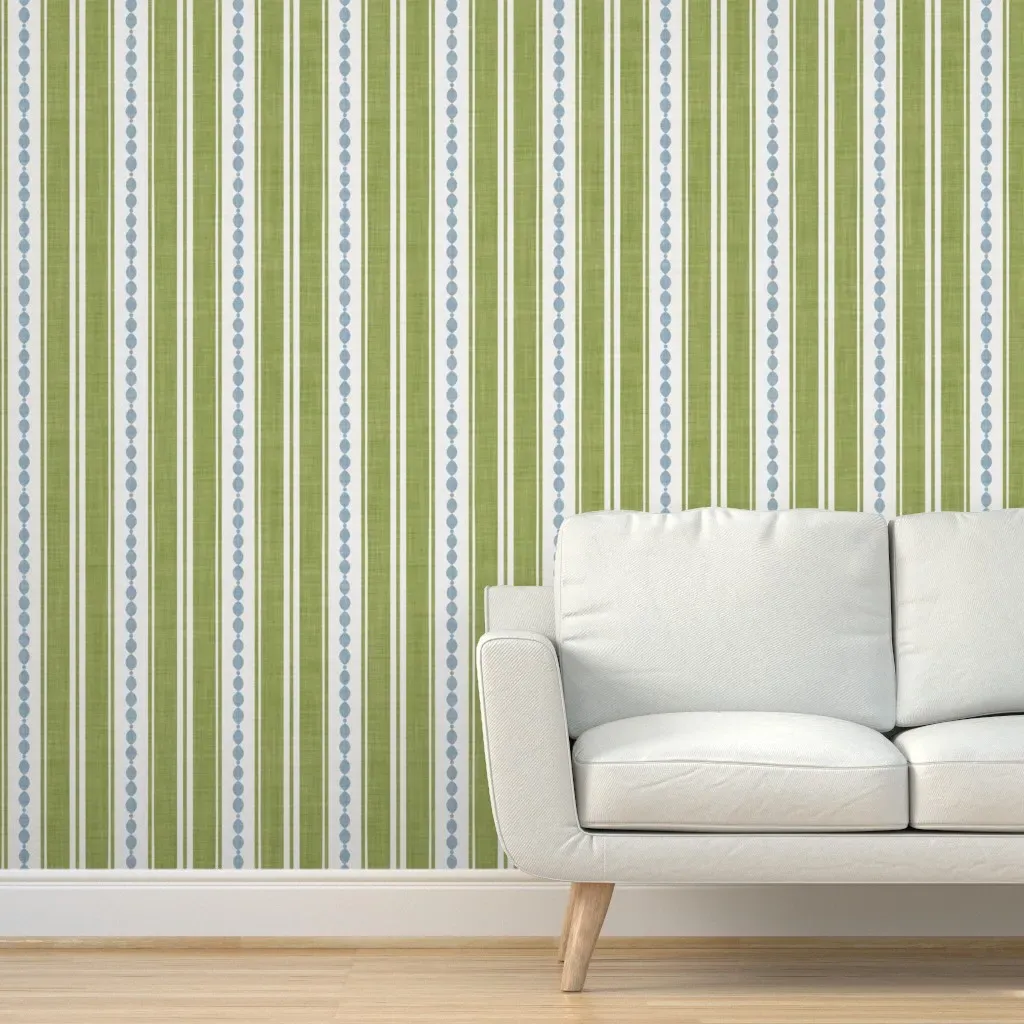 Peel and Stick Removable Wallpaper Decorative Lines - Sage Green product