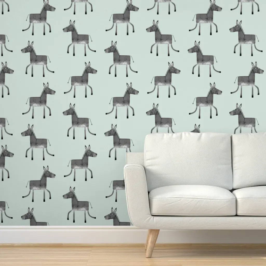 Peel and Stick Removable Wallpaper - Donkey Green product