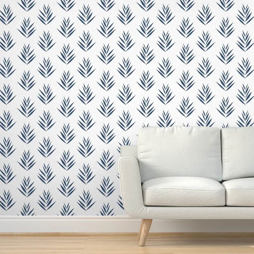 Peel and Stick Removable Wallpaper - Indigo, Fabric product