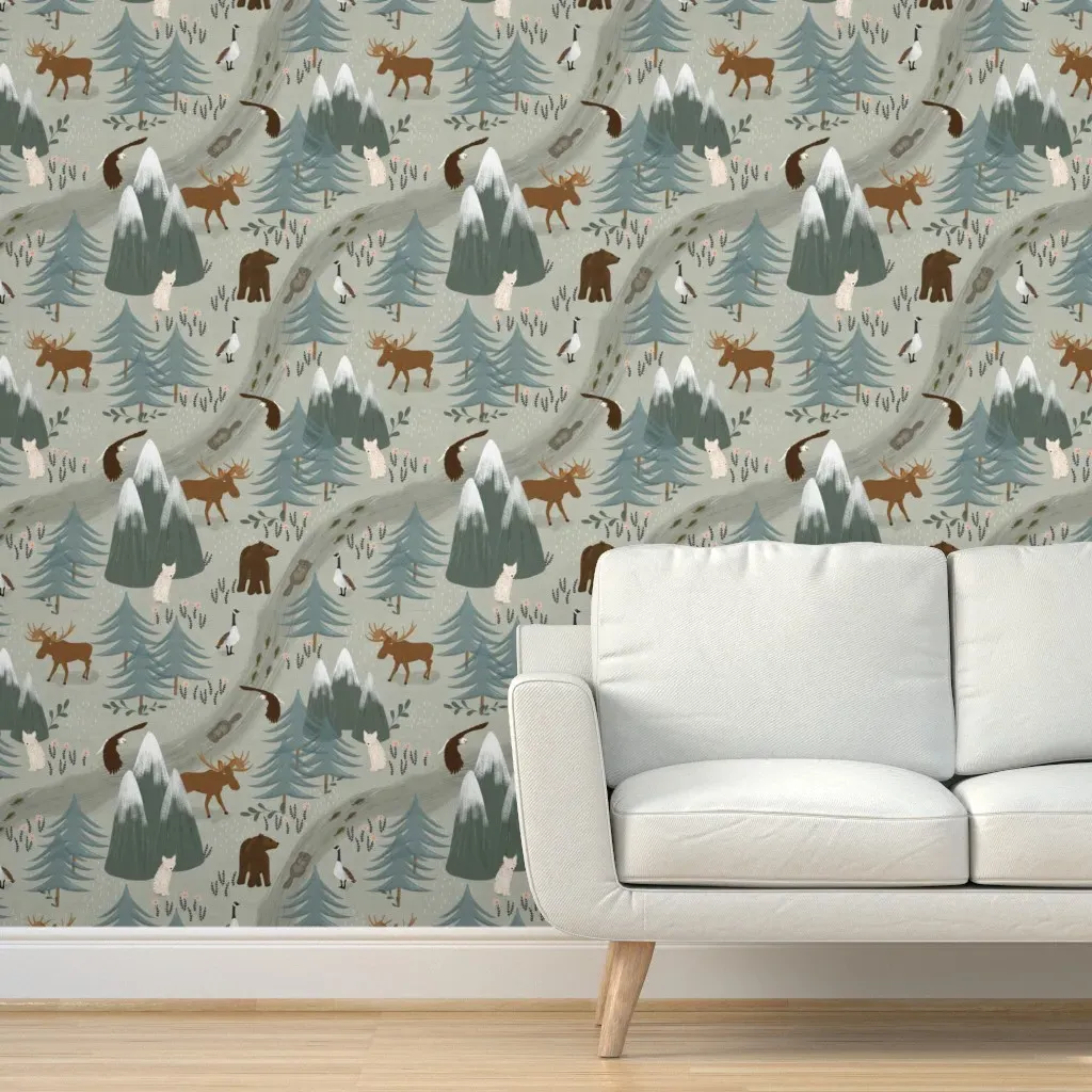 Peel and Stick Removable Wallpaper - Sage Green product