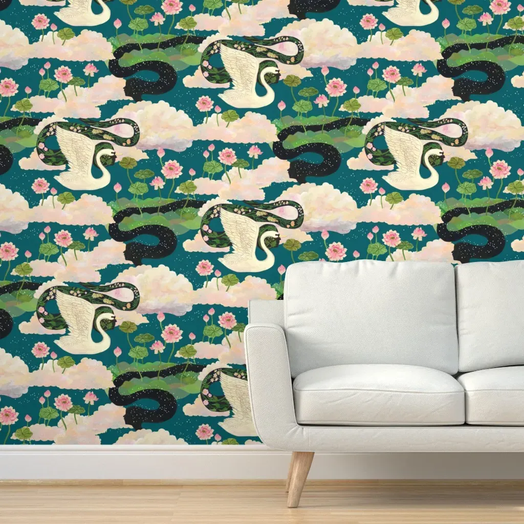 Peel and Stick Removable Wallpaper - Teal product