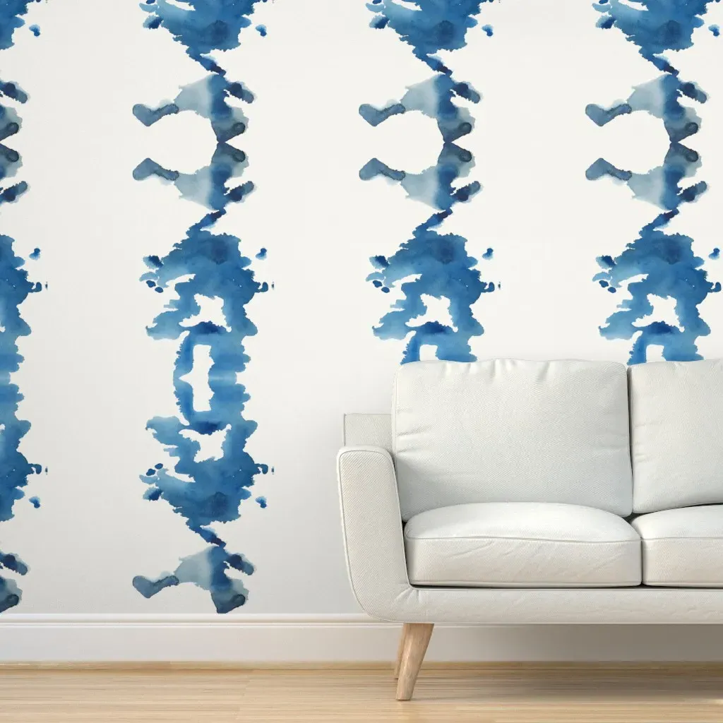 Peel and Stick Right Panel Wallpaper - Indigo product