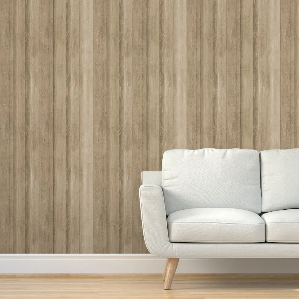 Peel and Stick Rustic Wood Texture Wallpaper - Brown product