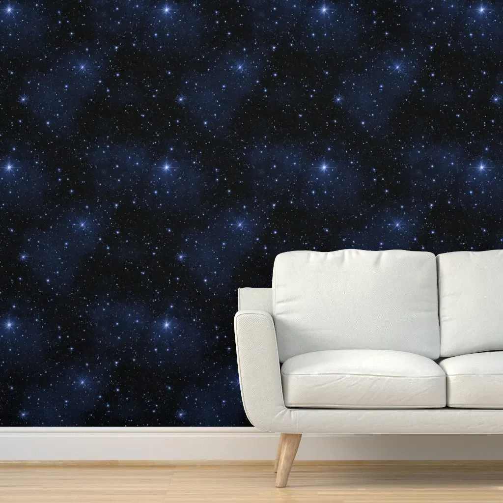 Peel and Stick Starry Skies Wallpaper - Dark Blue product