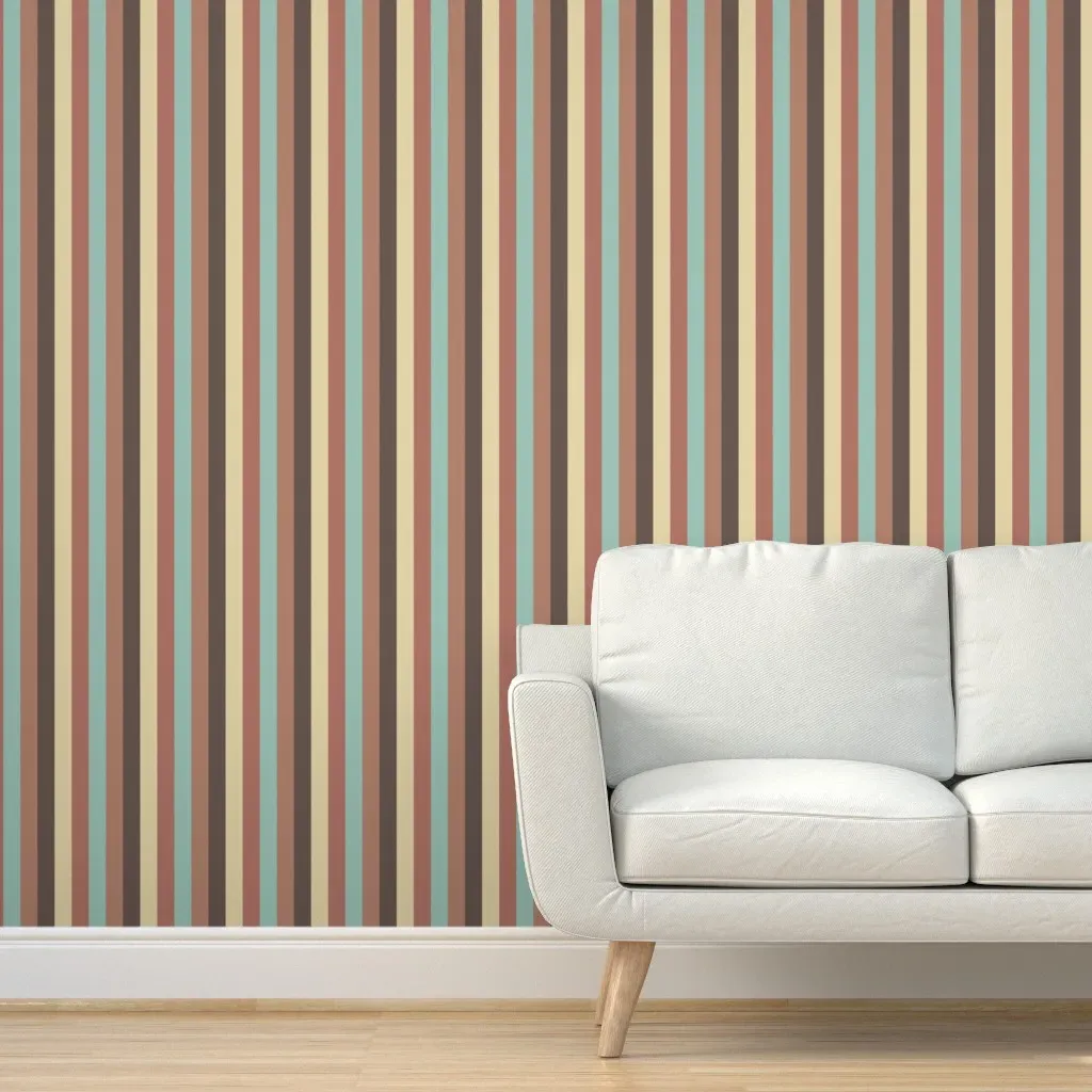 Peel and Stick Stripe Wallpaper - Dusty Rose product