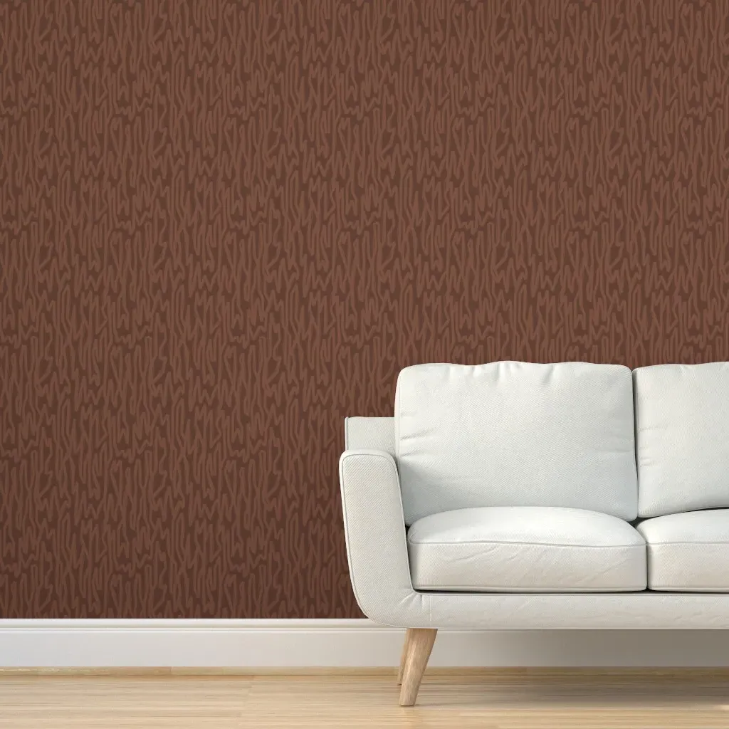 Peel and Stick Textural Minimalism Wallpaper - Sepia Brown product
