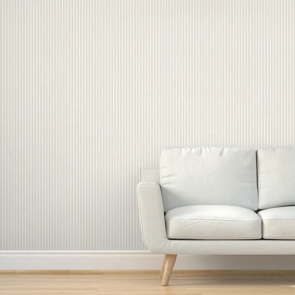 Peel and Stick Ticking Stripe Wallpaper - Cream product
