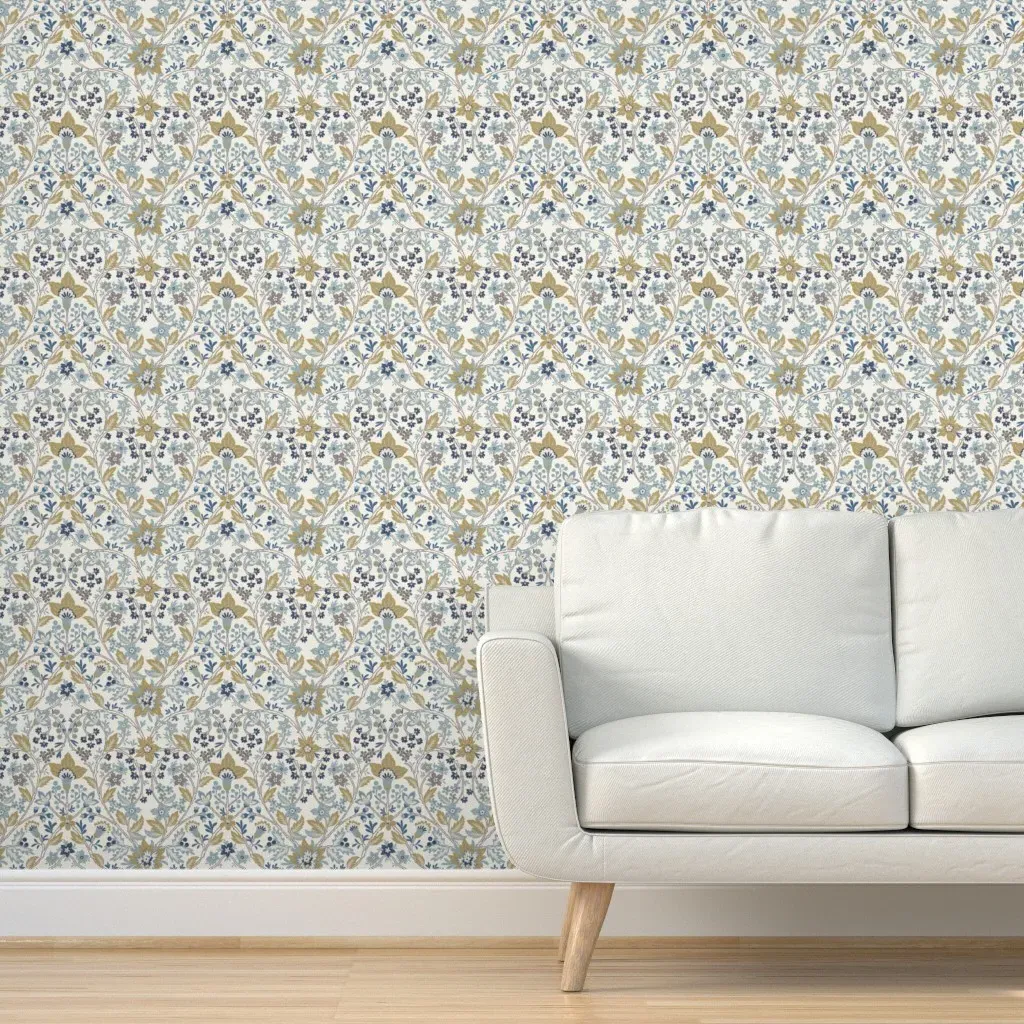 Peel and Stick Trailing Floral Wallpaper - Beige product