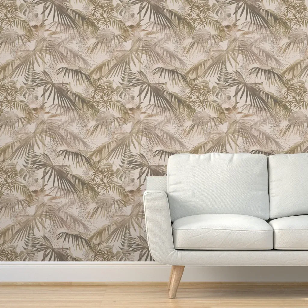 Peel and Stick Tropical Wallpaper - Beige product