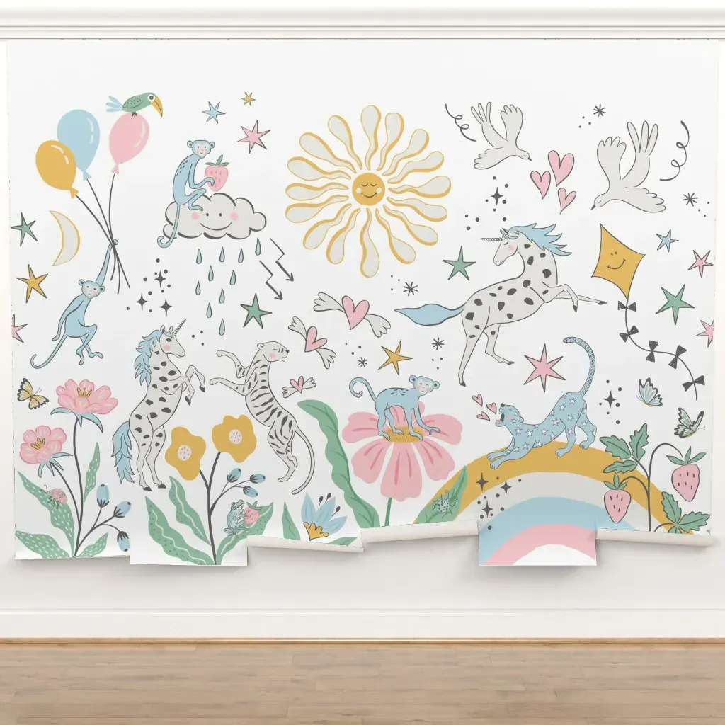 Peel and Stick Unicorn Fantasy Wall Mural product