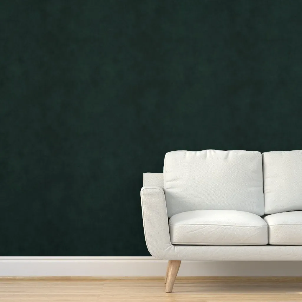 Peel and Stick Velvet Texture Wallpaper - Dark Green product