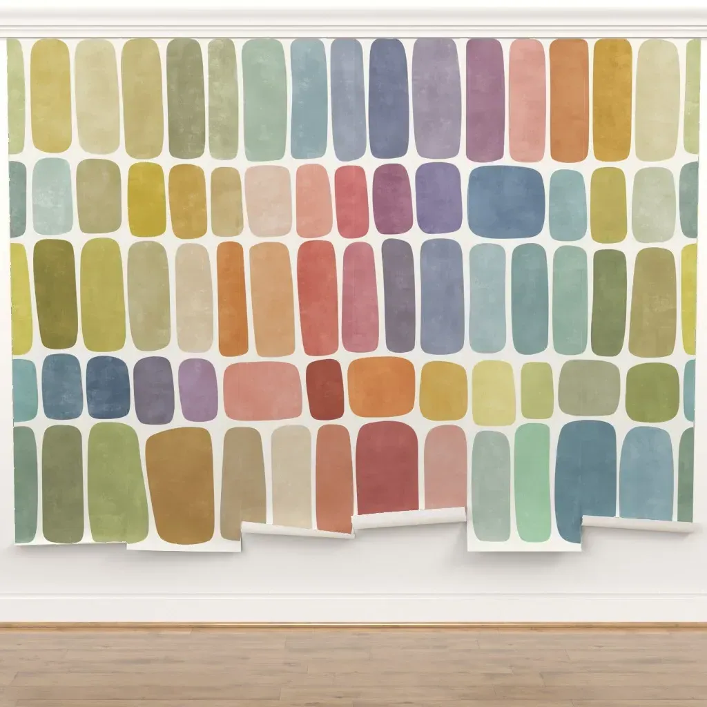 Peel and Stick Wall Mural - Playful Color Shapes product