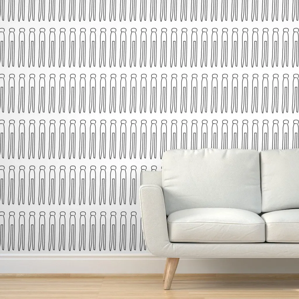 Peel and Stick Wallpaper - Black & White, Removable product