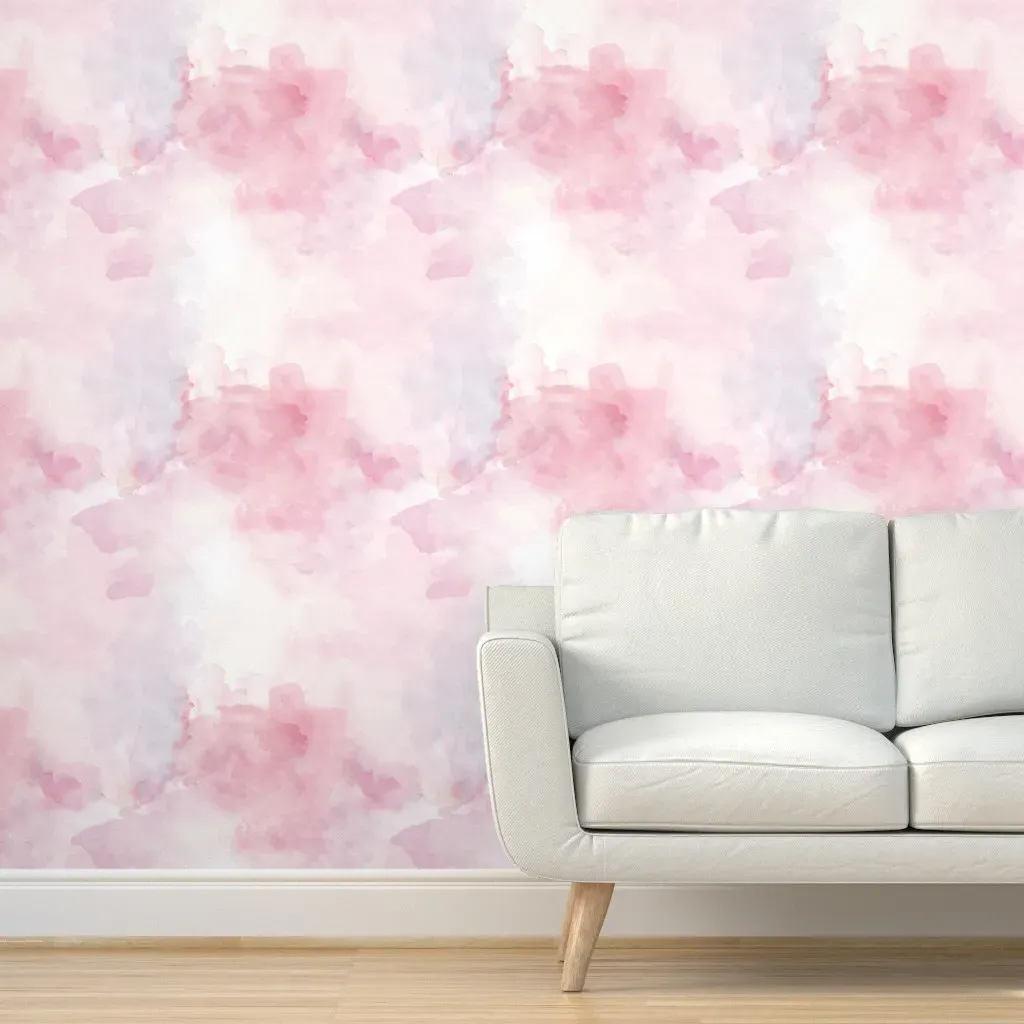 Peel and Stick Wallpaper - Blush, Watercolor product