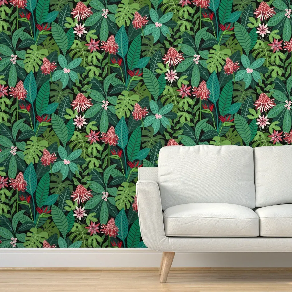 Peel and Stick Wallpaper - Dark Green product
