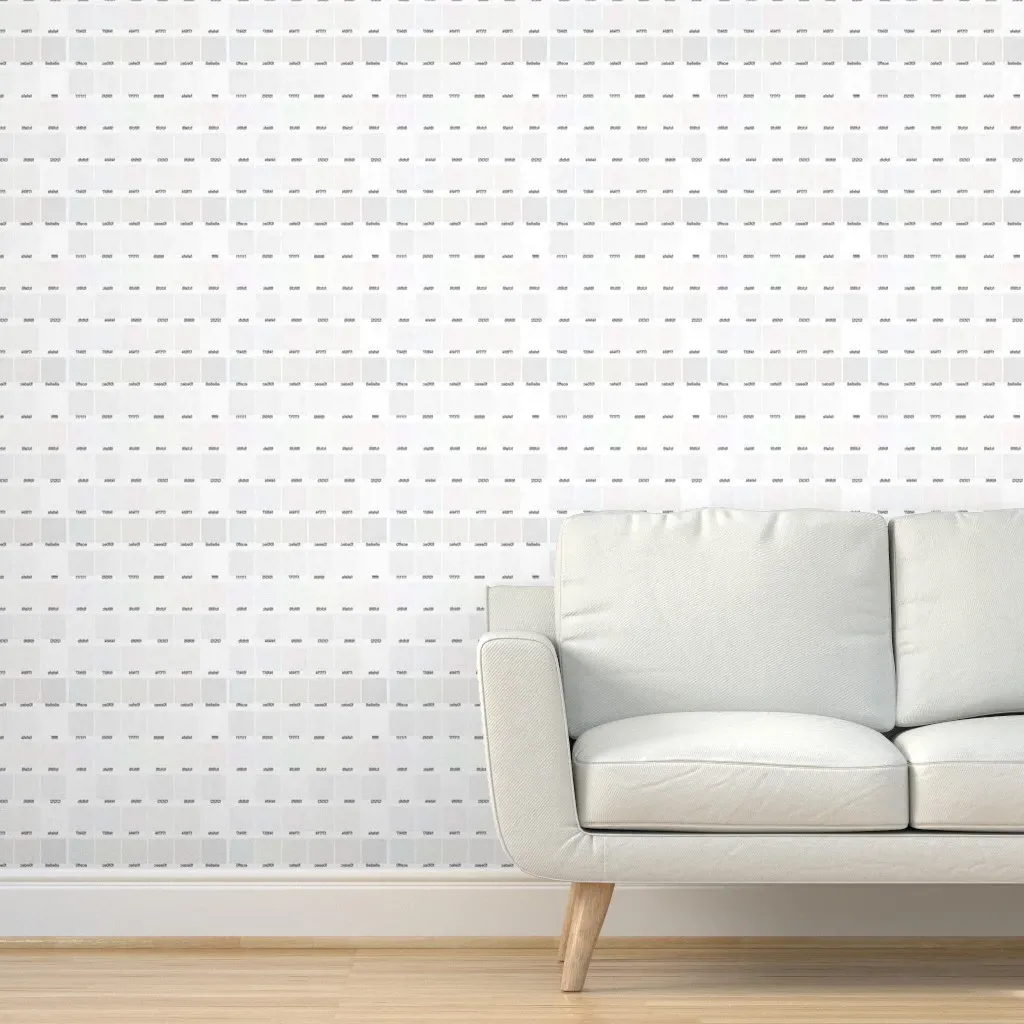 Peel and Stick Wallpaper Fabric Sample Color Chart - White product