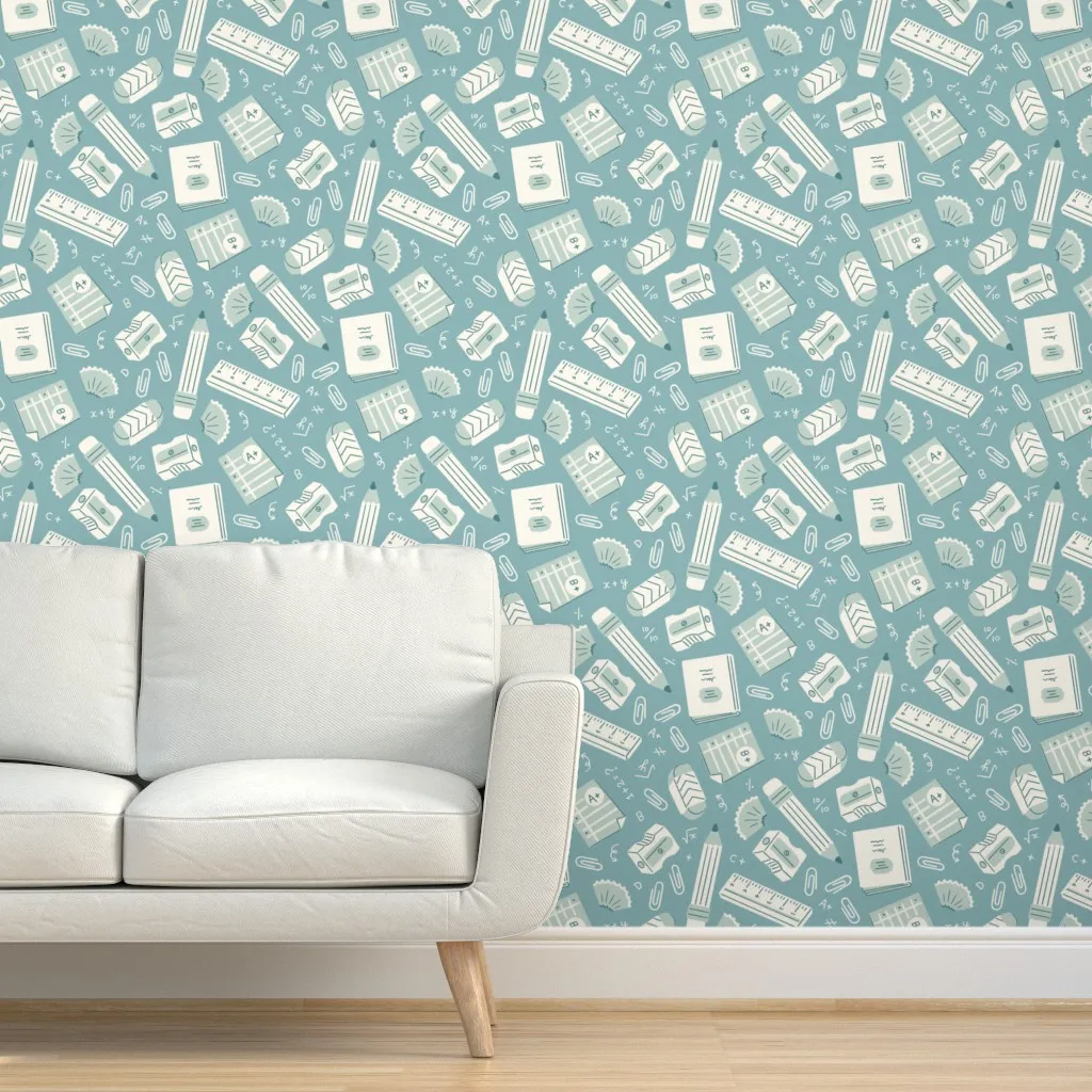 Peel and Stick Wallpaper Large Pastels - Cream, Blue product